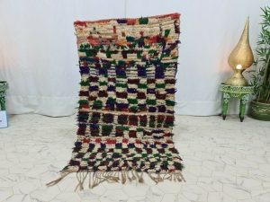 SHUKA- Mini Tribal Moroccan Patchwork Vintage Rug