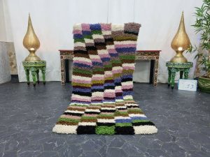 ARTIC- Mini Multicolor Berber Handmade Tribal Rug