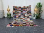 RACHEL- Colorful Berber Handmade Checkered Tribal Rug