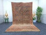 PARAL- Geometric Vintage Berber Faded Orange Rug