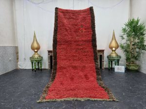 ILLAN- Solid Red Berber Handmade Tribal Runner