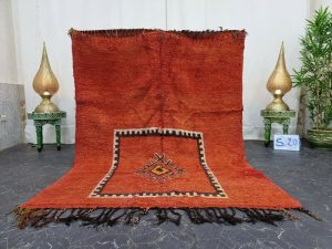 NARL- Red Berber Tribal Moroccan Handmade Rug