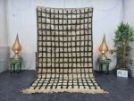 FURAT- Checkered Moroccan Boujaad Tribal Wool Rug