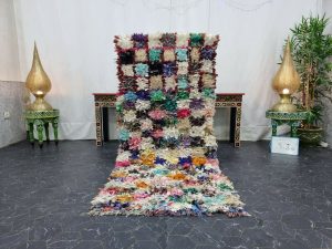 SAMRA- Checkered Berber Tribal Boho Runner