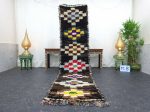 THEMA- Black Geometric Berber Tribal Runner Rug