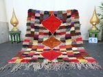 PEREL- Colorful Geometric Handmade Berber Tribal Rug