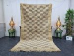 SUBAT- Boho Checkered Boujaad Berber Wool Rug