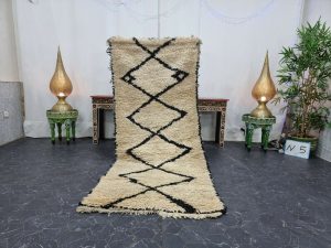 BIHAL- Geometric White Berber Handmade Tribal Rug