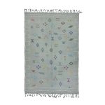 BUMRA- Grey Berber Symboles Sabra Silk Rug