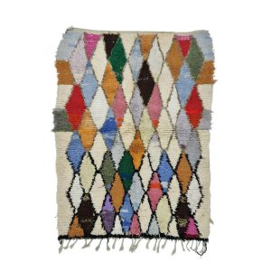 BAYRAN- Small Colored Handmade Tribal Wool Rug