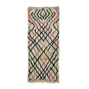 ILUZ- Beige Red Handmade Tribal Wool Rug