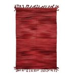 KHUSK- Solid Red Kilim Zanafi Berber Handmade Rug