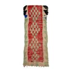 BAHJE- Green & Red Handmade Tribal Wool Geo Runner