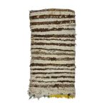TAZMA- Striped Brown Bohemian Tribal Wool Rug