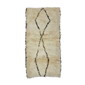 MILAN-Moroccan Beige 2'1''x 6'3''Boho Rug