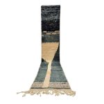 AVADA- Black Abstract Boujaad 2'2''x13'2'' Runner