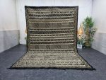 BAHAR- Black Moroccan Berber Symboles Sabra Rug