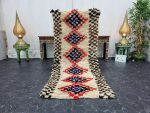 SHAMS- Bohemian Geometric White Berber Rug