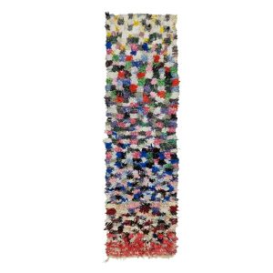 BURAK - Colorful Checker Moroccan Tribal Wool Rug