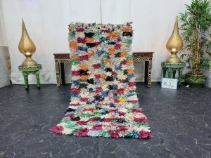 NUSA- Multicolor Checkered Colorful Berber Rug