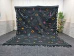ITIAR- Abstract Berber Symboles Black Sabra Rug