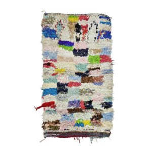 ZOLA- Small Multicolor Checker Wool 2'7''x4'7''Rug