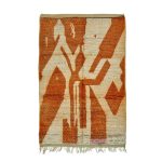 FERNA - Orange Abstract Boujaad Tribal 5'5''x 8'5'' Rug