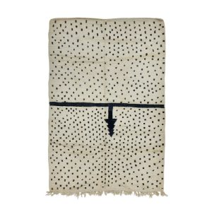CHOPAN- Dotted Black&White Boujaad 6'2''x 9'6''Rug