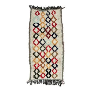 SAIB- Authentic Moroccan Vintafe Berber 3'1''x6'1''Rug