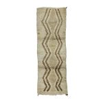 FILIX- Beige Moroccan Vintage 2'1''x6'1''Wool Rug