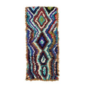 SULAF- Vintage Multicolor Geometric 2'6''x6' Rug