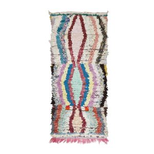 BAROS- Berber Colorful Geometric Moroccan3'1''x7' Rug