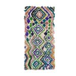 REHAB- Grren Blue Geometric Moroccan 3'x6'6'' Rug