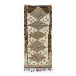 NDIA- Geometric Brown Moroccan Berber 2'8''x6'5''Rug