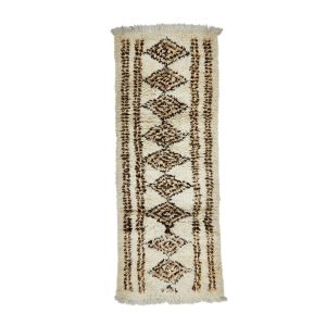 MONAL- Brown Vintage Geometric Wool 2'6''x6'8''Rug