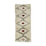 NUSA- Moroccan Black&White Boujaad 2'4''x5'8''Rug