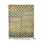 FREYA- Yellow Green Boujaad Tribal 5'3''x 6'8'' Rug