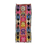 BAFRE- Geometric Colorful Vintage Wool 3'x7'2''Rug