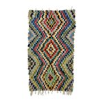 MANTHA- Handmade Geometric Multicolor 3'6''x6'4''Rug