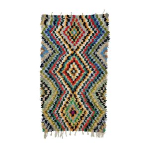 MANTHA- Handmade Geometric Multicolor 3'6''x6'4''Rug