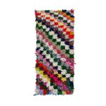 THEO- Checkered Vintage Multicolor Wool 2'6''x5'7''Rug