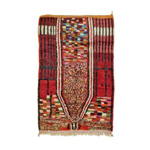 LAURA - Red Handmade Boujaad Tribal 5'5''x8'3'' Rug