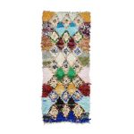 GIZAN- Vintage Boucherouite Wool 3'x7'Rug