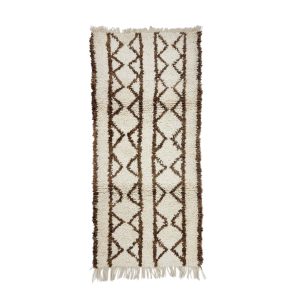SALBA- Beige Vintage Geometric Runner 2'5"x5'6"