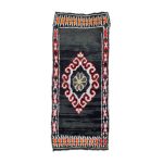 KITTAM- Black Tribal Moroccan Wool 3'7"x9'1'' Runner