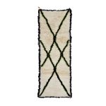 CHANTAL- Geometric Moroccan Vintage Wool 2'2"x6'6"Rug