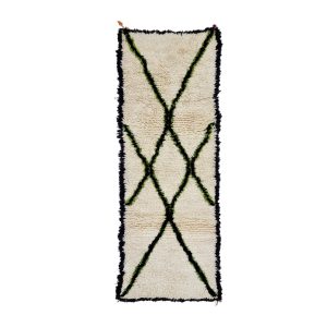 CHANTAL- Geometric Moroccan Vintage Wool 2'2"x6'6"Rug