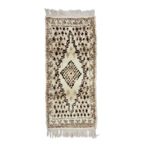 GASOLI- Beige Moroccan Vintage 2'6"x6'1"Runner Rug
