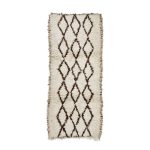 EZDE- Brown Vintage Moroccan Wool 3'x7' Runner
