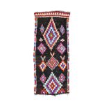 EDAN- Berber Black Vintage Geometric Wool 2'8"x6'6"Rug